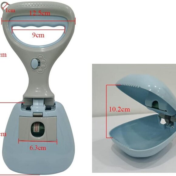Portable Long Handle Dog Pooper Scooper without Smell for Walks,Sturdy 1 Set - Picture 7 of 12